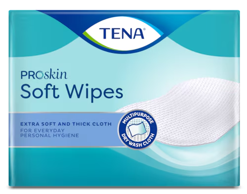 TENA ProSkin Soft Wipe suhe krpice za umivanje | za enkratno uporabo